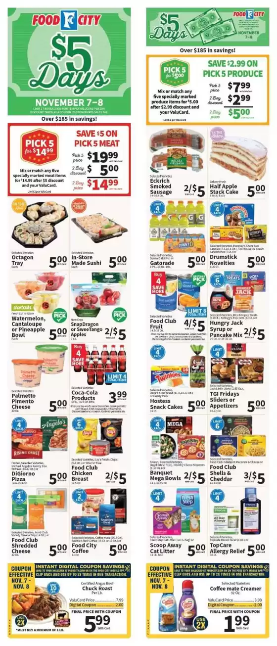 Food City catalogue in Hazleton PA | Food City Weekly ad | 2025-11-05T00:00:00.000Z - 2025-11-11T00:00:00.000Z