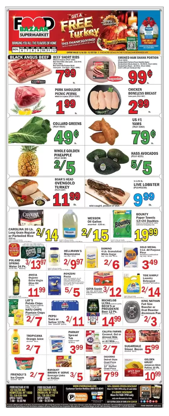 Food Bazaar catalogue in Hazleton PA | Discover attractive offers | 2025-11-06T00:00:00.000Z - 2025-11-12T00:00:00.000Z