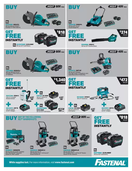 Fastenal Makita Q4 Promo