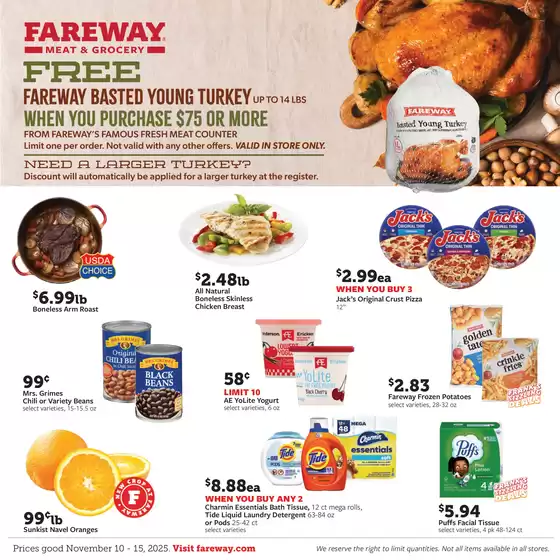 Fareway catalogue in Belmont WV | Top offers for all bargain hunters | 2025-11-10T00:00:00.000Z - 2025-11-15T00:00:00.000Z