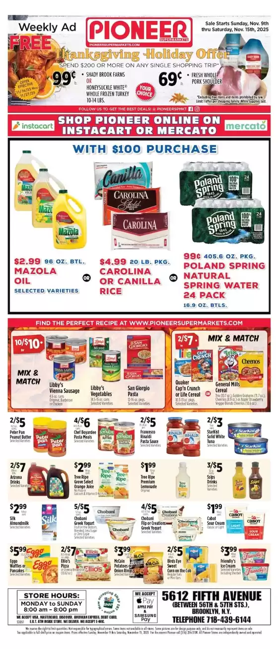Pioneer Supermarkets catalogue in Kilgore TX | Our best offers for you | 2025-11-09T00:00:00.000Z - 2025-11-15T00:00:00.000Z