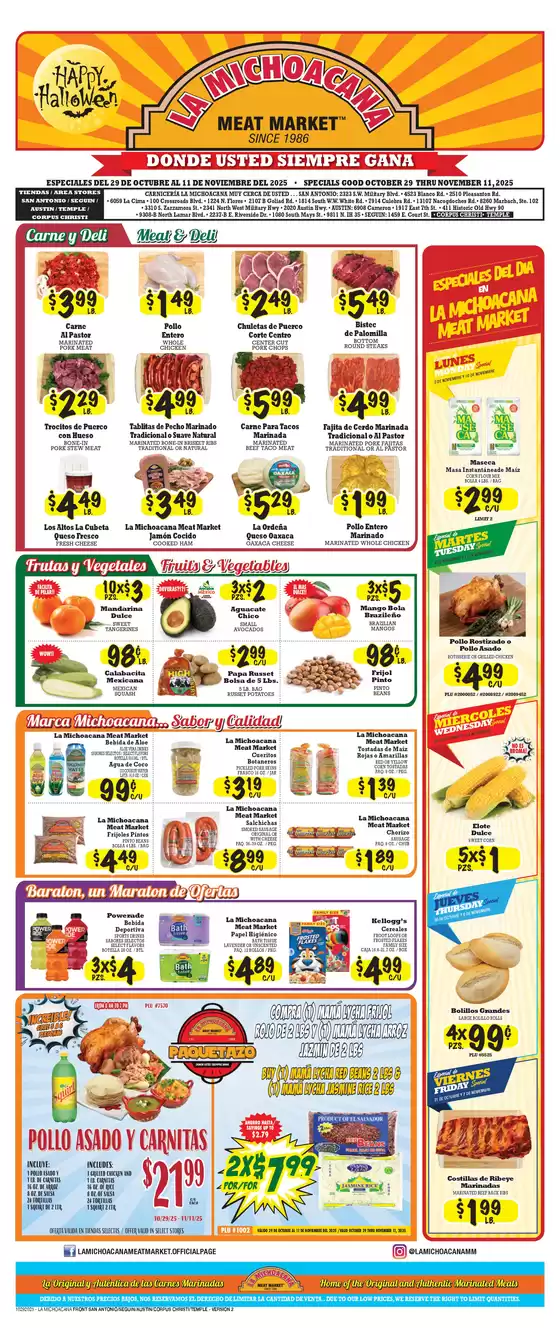 La Michoacana catalogue in Greenacres FL | La Michoacana Weekly ad | 2025-10-29T00:00:00.000Z - 2025-11-11T00:00:00.000Z
