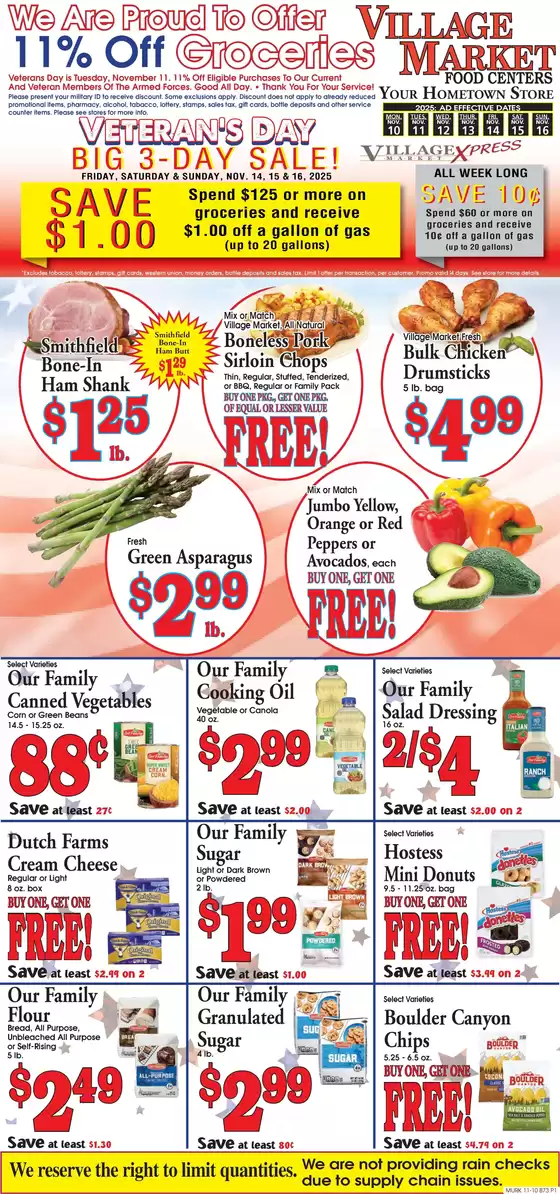 Village Market Food Centers catalogue in Midlothian TX | Village Market Food Centers weekly ad | 2025-11-10T00:00:00.000Z - 2025-11-16T00:00:00.000Z