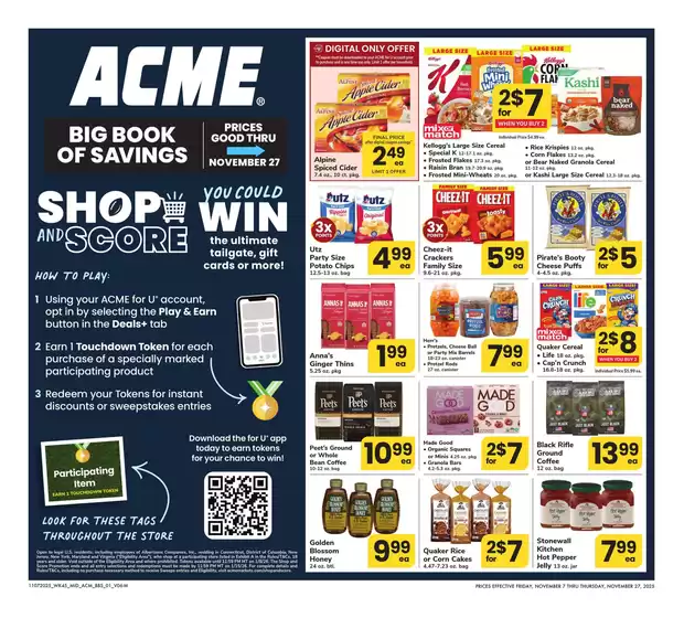 ACME catalogue in Jacksonville FL | Acme Markets - BBS | 2025-11-07T00:00:00.000Z - 2025-11-27T00:00:00.000Z
