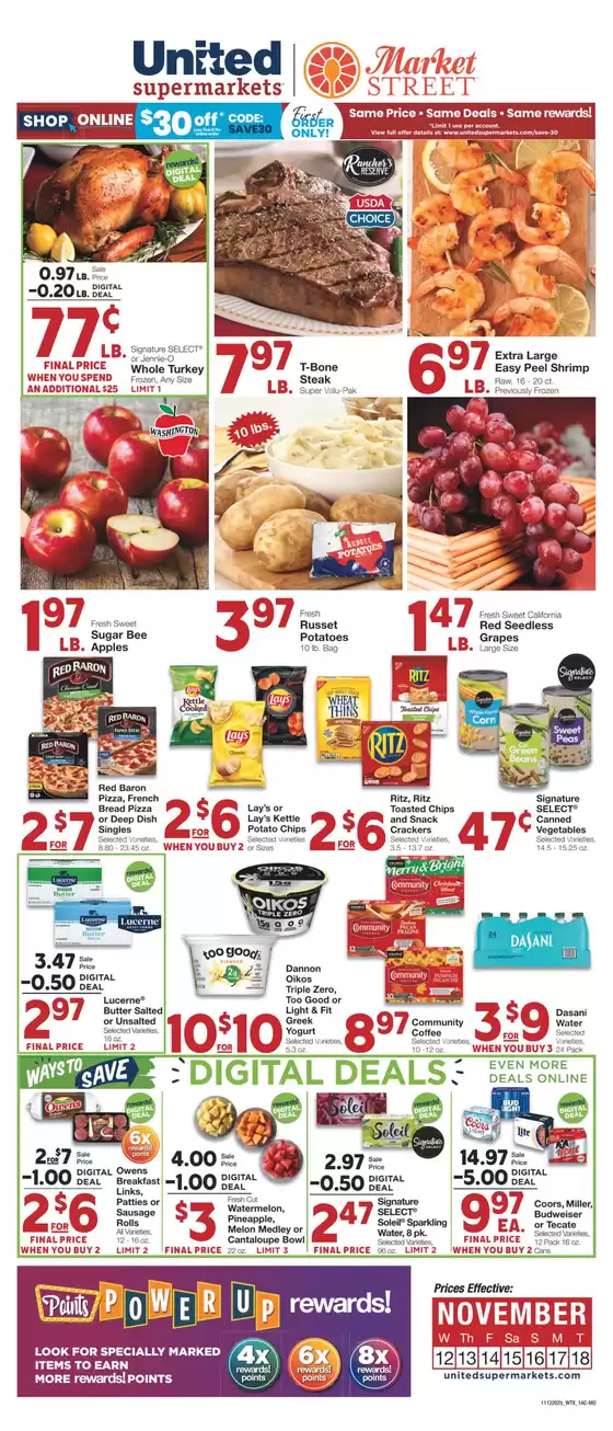United Supermarkets catalogue in Arlington MA | Top deals for all customers | 2025-11-11T00:00:00.000Z - 2025-11-18T00:00:00.000Z