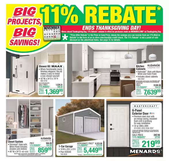 Menards catalogue in Kohler WI | Big Projects, Big Savings! | 2025-11-13T00:00:00.000Z - 2025-11-27T00:00:00.000Z