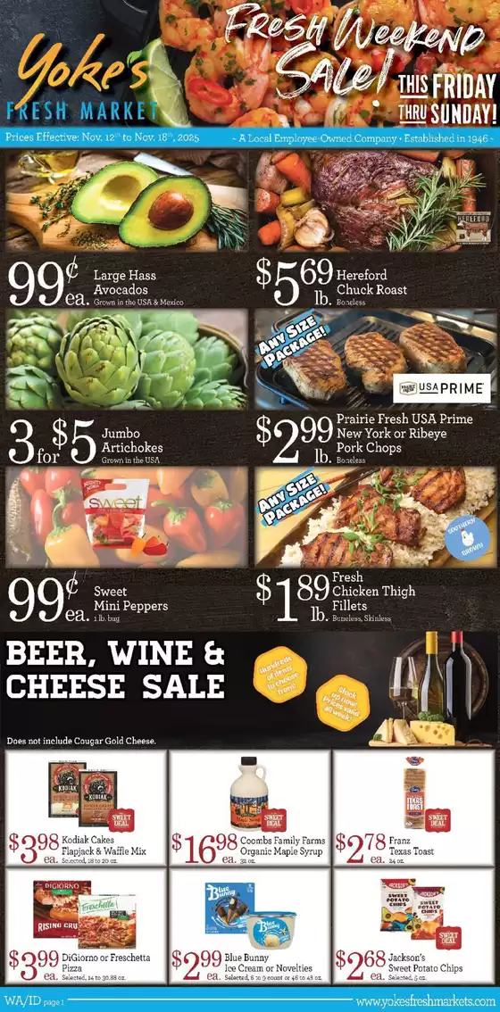 Yoke's Fresh Market catalogue in Marshall MN | Yoke's Fresh Market Weekly Ad | 2025-11-12T00:00:00.000Z - 2025-11-18T00:00:00.000Z
