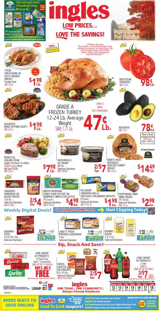 Ingles Markets catalogue in Marshall MN | Great offer for all customers | 2025-11-12T00:00:00.000Z - 2025-11-18T00:00:00.000Z