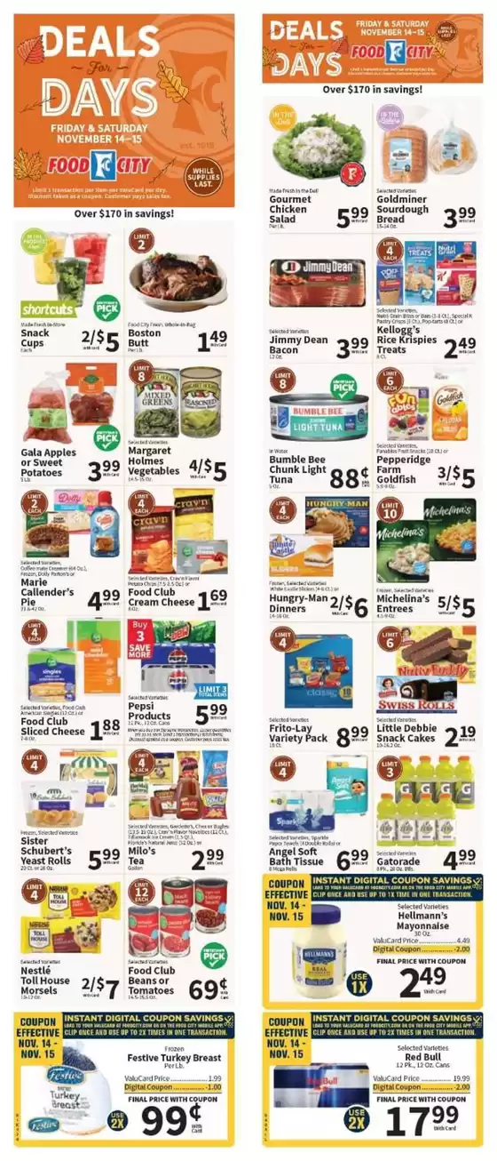 Food City catalogue in West Liberty KY | Food City Weekly ad | 2025-11-12T00:00:00.000Z - 2025-11-18T00:00:00.000Z