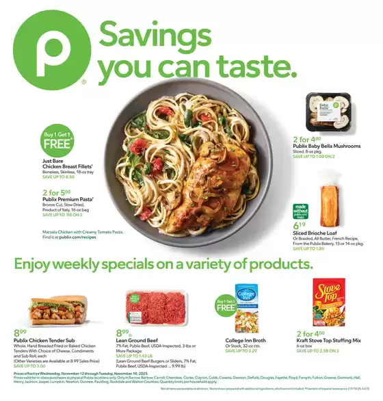 Publix catalogue in West Liberty KY | Special offers for you | 2025-11-12T00:00:00.000Z - 2025-11-18T00:00:00.000Z