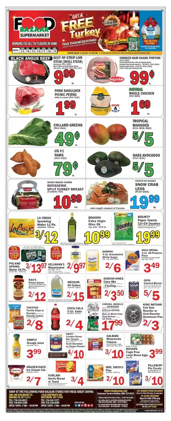Food Bazaar catalogue in Hyden KY | Great discounts on selected products | 2025-11-13T00:00:00.000Z - 2025-11-19T00:00:00.000Z