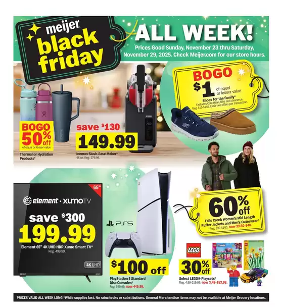 Meijer catalogue in Hyden KY | black friday | 2025-11-23T00:00:00.000Z - 2025-11-29T00:00:00.000Z