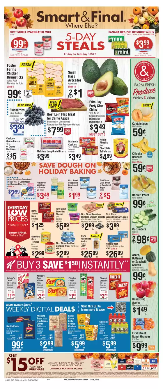 Smart & Final catalogue in Rancho Cucamonga CA | Exclusive deals for our customers | 2025-11-14T00:00:00.000Z - 2025-11-18T00:00:00.000Z