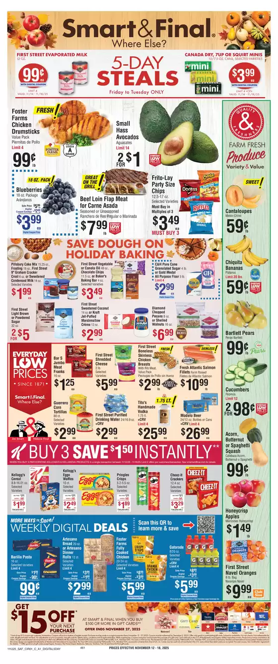 Smart & Final catalogue in Rancho Cucamonga CA | Weekly Ad Savings (11/12/2025 - 11/18/2025) | 2025-11-14T00:00:00.000Z - 2025-11-18T00:00:00.000Z