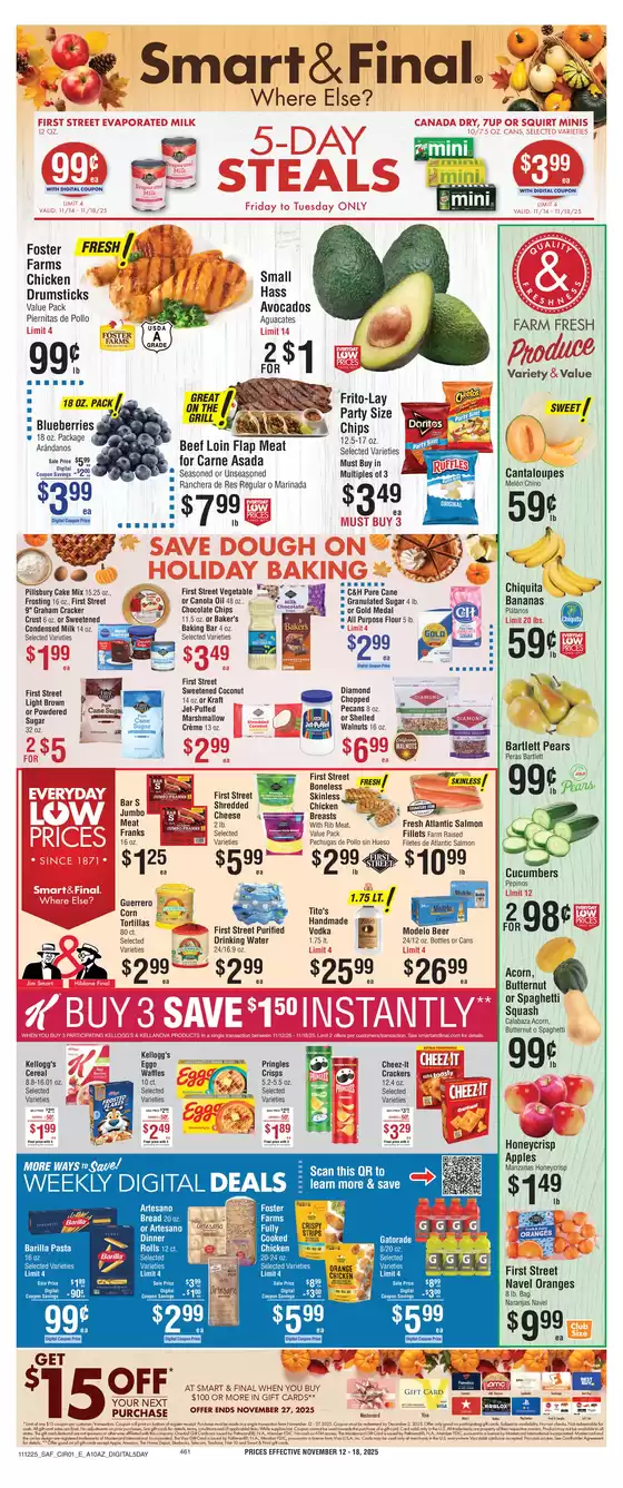 Smart & Final catalogue in Rancho Cucamonga CA | Top deals and discounts | 2025-11-14T00:00:00.000Z - 2025-11-18T00:00:00.000Z