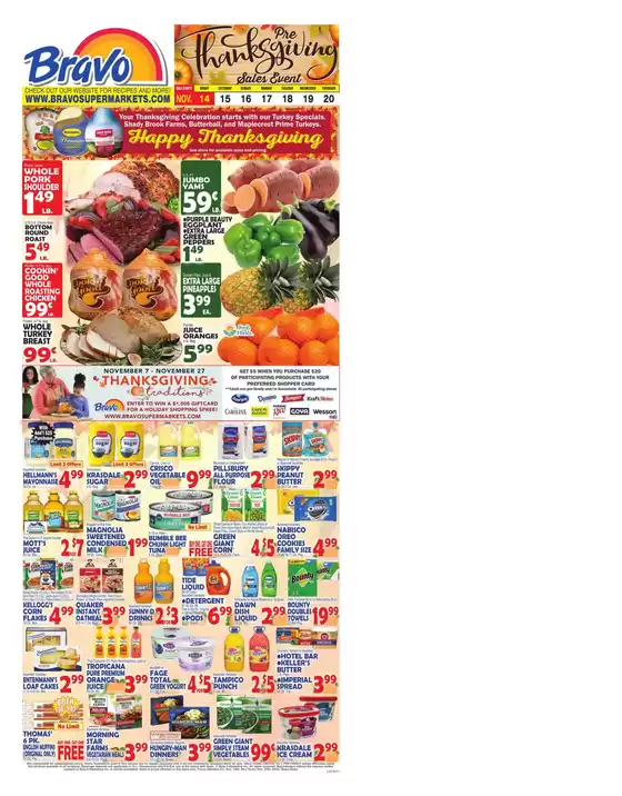 Bravo Supermarkets catalogue in Franklin Furnace OH | Weekly Ad | 2025-11-14T00:00:00.000Z - 2025-11-20T00:00:00.000Z