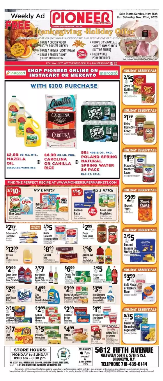 Pioneer Supermarkets catalogue in Omaha NE | Save now with our deals | 2025-11-16T00:00:00.000Z - 2025-11-22T00:00:00.000Z