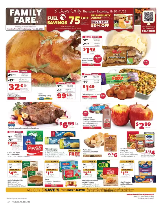 Family Fare catalogue in Beaufort SC | Great discounts on selected products | 2025-11-16T00:00:00.000Z - 2025-11-22T00:00:00.000Z
