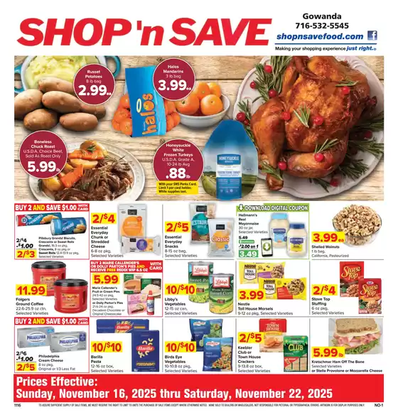 Shop 'n Save catalogue in Crawfordville FL | Our best offers for you | 2025-11-16T00:00:00.000Z - 2025-11-22T00:00:00.000Z