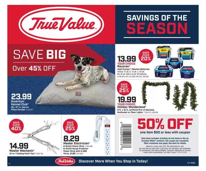 True Value catalogue in Fort Gratiot MI | Our best offers for you | 2025-11-14T00:00:00.000Z - 2025-12-01T00:00:00.000Z