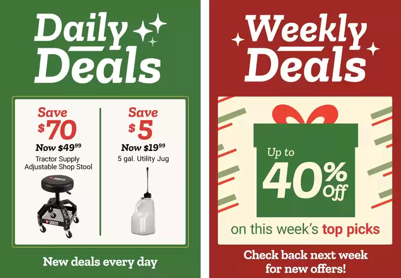 Tractor Supply Company catalogue in New York | Great discounts on selected products | 2025-11-17T00:00:00.000Z - 2025-12-01T00:00:00.000Z