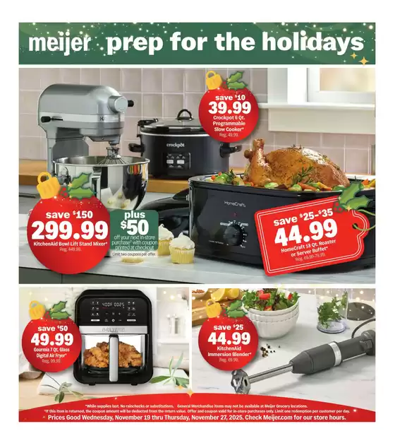 Meijer catalogue | prep for the holidays! | 2025-11-19T00:00:00.000Z - 2025-11-25T00:00:00.000Z