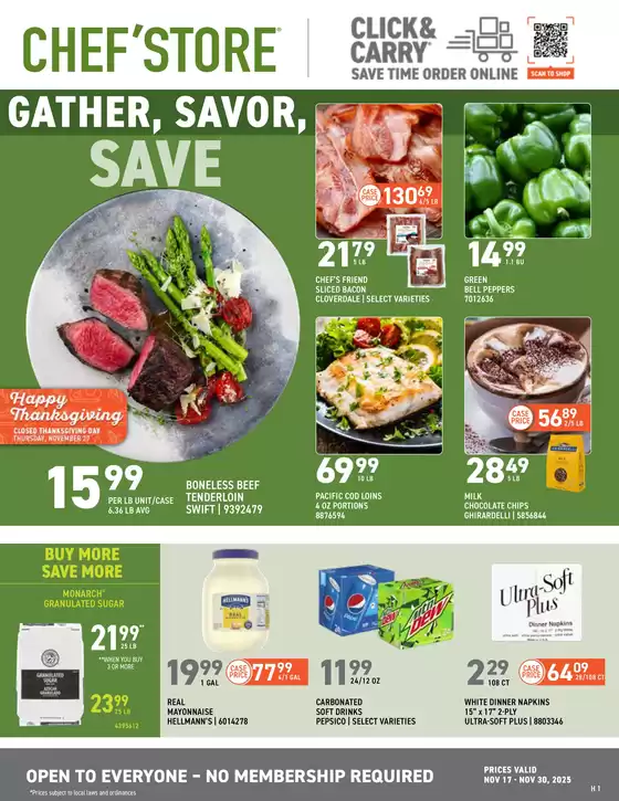 Chef'Store catalogue | Discounts and promotions | 2025-11-17T00:00:00.000Z - 2025-11-30T00:00:00.000Z