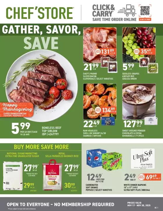 Chef'Store catalogue | Offers for bargain hunters | 2025-11-17T00:00:00.000Z - 2025-11-30T00:00:00.000Z