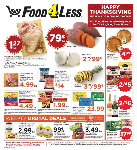 Food 4 Less catalogue in Sugar Land TX | Exclusive bargains | 2025-11-19T00:00:00.000Z - 2025-11-27T00:00:00.000Z