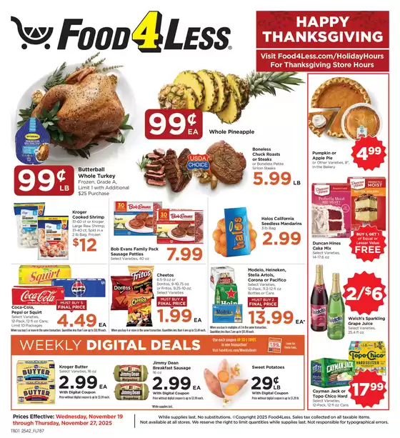 Food 4 Less catalogue in Sugar Land TX | Discover attractive offers | 2025-11-19T00:00:00.000Z - 2025-11-27T00:00:00.000Z