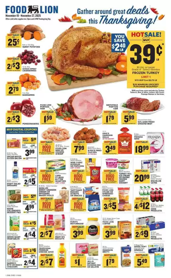 Food Lion catalogue | Discover attractive offers | 2025-11-19T00:00:00.000Z - 2025-11-27T00:00:00.000Z
