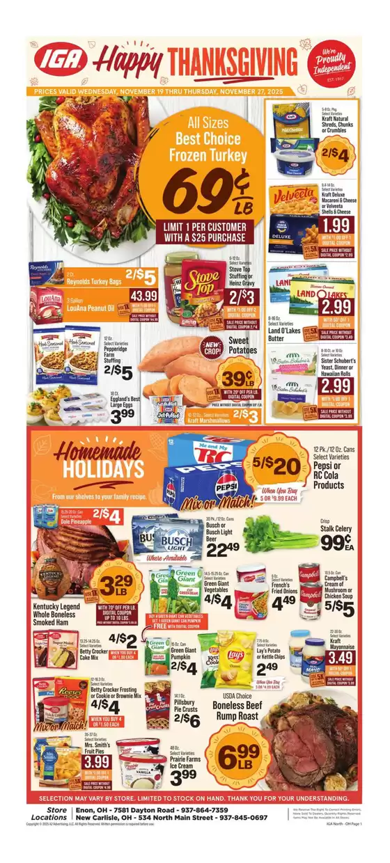 IGA catalogue in Albertville AL | Discounts and promotions | 2025-11-19T00:00:00.000Z - 2025-11-27T00:00:00.000Z