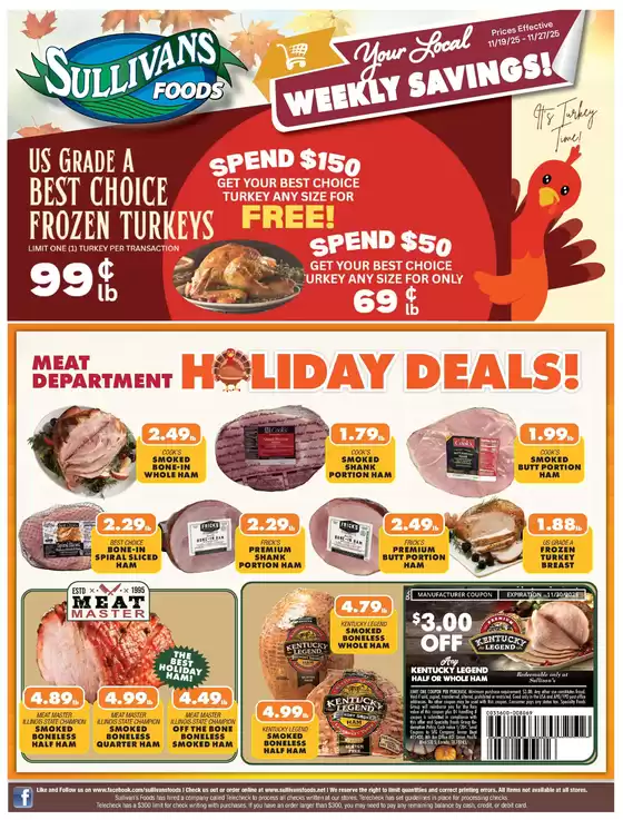Sullivan's Foods catalogue in Albertville AL | Wide range of offers | 2025-11-19T00:00:00.000Z - 2025-11-27T00:00:00.000Z