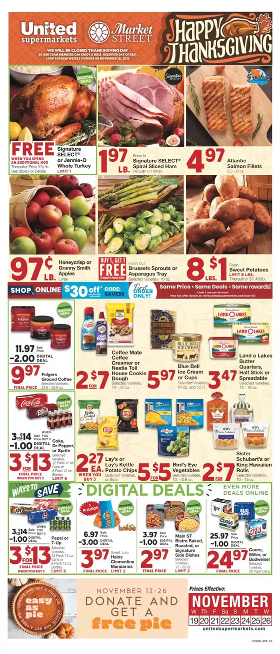 United Supermarkets catalogue in Fort Worth TX | Current special promotions | 2025-11-18T00:00:00.000Z - 2025-11-26T00:00:00.000Z