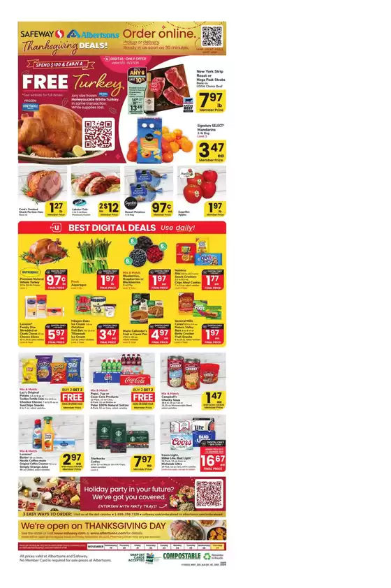 Albertsons catalogue in Walnut Creek CA | Exclusive bargains | 2025-11-19T00:00:00.000Z - 2025-11-27T00:00:00.000Z