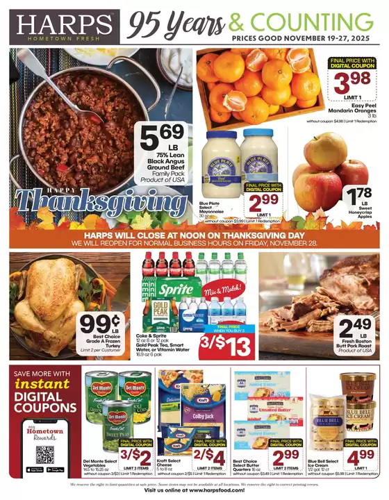 Harp's Market catalogue in Walnut Creek CA | Save now with our deals | 2025-11-19T00:00:00.000Z - 2025-11-27T00:00:00.000Z
