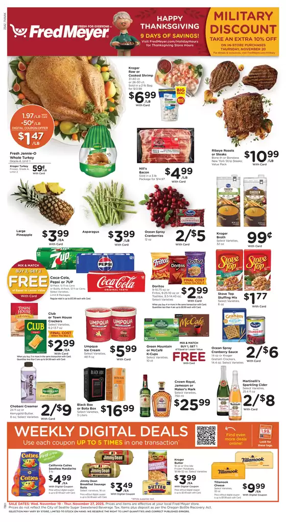 Fred Meyer catalogue in Brandon FL | Great offer for bargain hunters | 2025-11-19T00:00:00.000Z - 2025-11-27T00:00:00.000Z