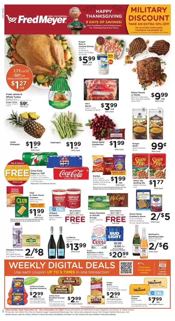 Fred Meyer catalogue in Brandon FL | Discover attractive offers | 2025-11-19T00:00:00.000Z - 2025-11-27T00:00:00.000Z