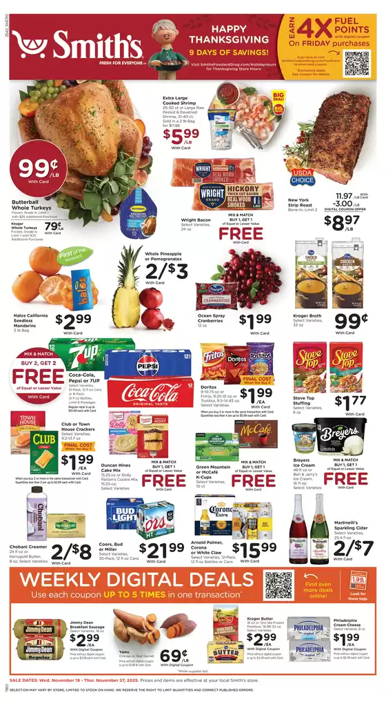 Smith's catalogue in San Lorenzo CA | Current special promotions | 2025-11-19T00:00:00.000Z - 2025-11-27T00:00:00.000Z