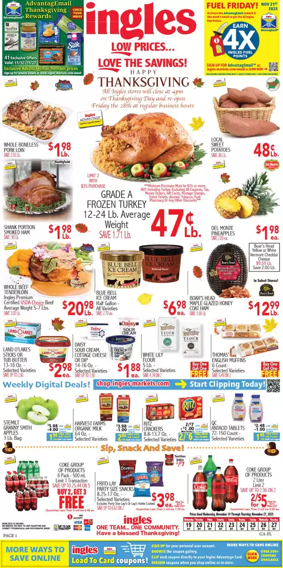 Ingles Markets catalogue in Strongsville OH | Top offers for smart savers | 2025-11-12T00:00:00.000Z - 2025-11-27T00:00:00.000Z