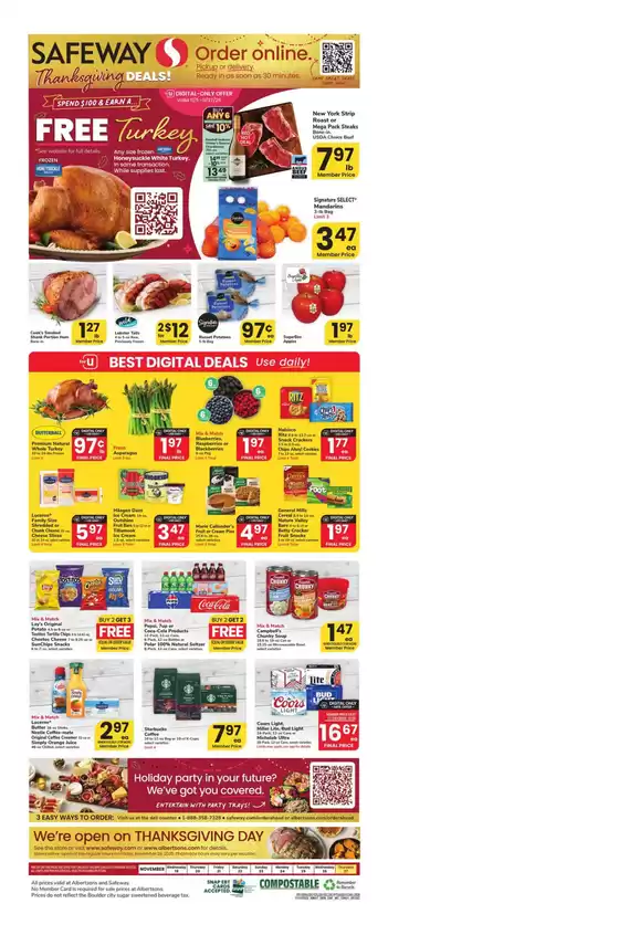 Safeway catalogue | Weekly Ad - Safeway - Denver | 2025-11-19T00:00:00.000Z - 2025-11-27T00:00:00.000Z