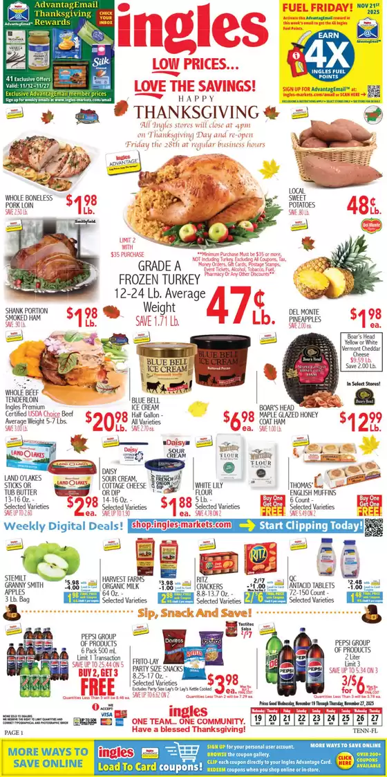 Ingles Markets catalogue in Strongsville OH | Top deals and discounts | 2025-11-12T00:00:00.000Z - 2025-11-27T00:00:00.000Z