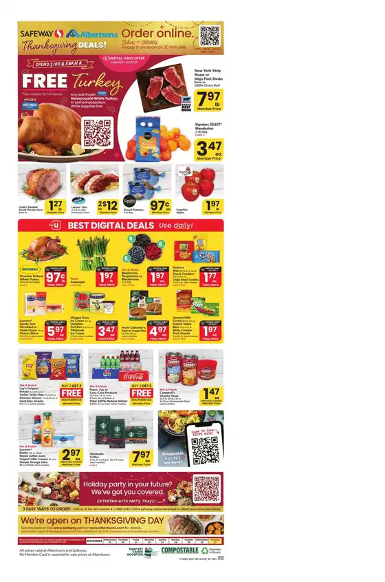 Safeway catalogue in Culver City CA | Top offers for all bargain hunters | 2025-11-19T00:00:00.000Z - 2025-11-27T00:00:00.000Z