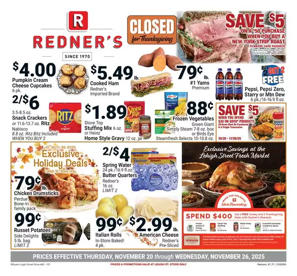 Redner's Warehouse catalogue in Virginia Beach VA | On Sale November_20_S80 | 2025-11-20T00:00:00.000Z - 2025-11-26T00:00:00.000Z