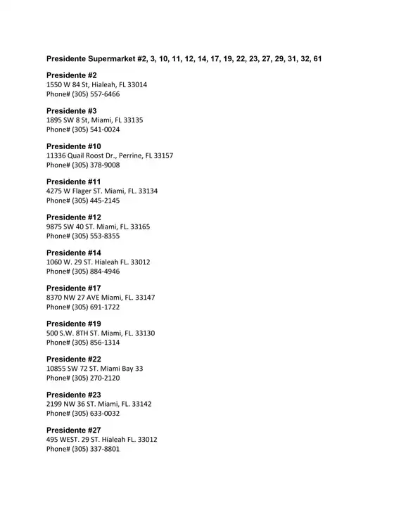 Presidente catalogue in Virginia Beach VA | Presidente weekly ad | 2025-11-20T00:00:00.000Z - 2025-12-04T00:00:00.000Z