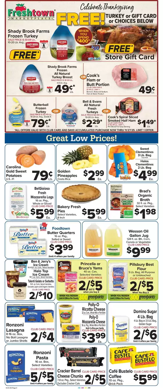 Foodtown supermarkets catalogue in Palmyra PA | Exclusive deals and bargains | 2025-11-21T00:00:00.000Z - 2025-11-27T00:00:00.000Z
