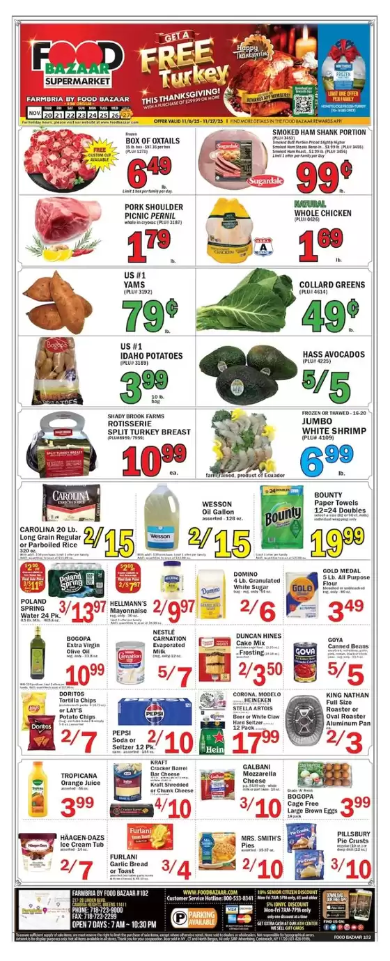 Food Bazaar catalogue in Palmyra PA | Great discounts on selected products | 2025-11-20T00:00:00.000Z - 2025-11-27T00:00:00.000Z