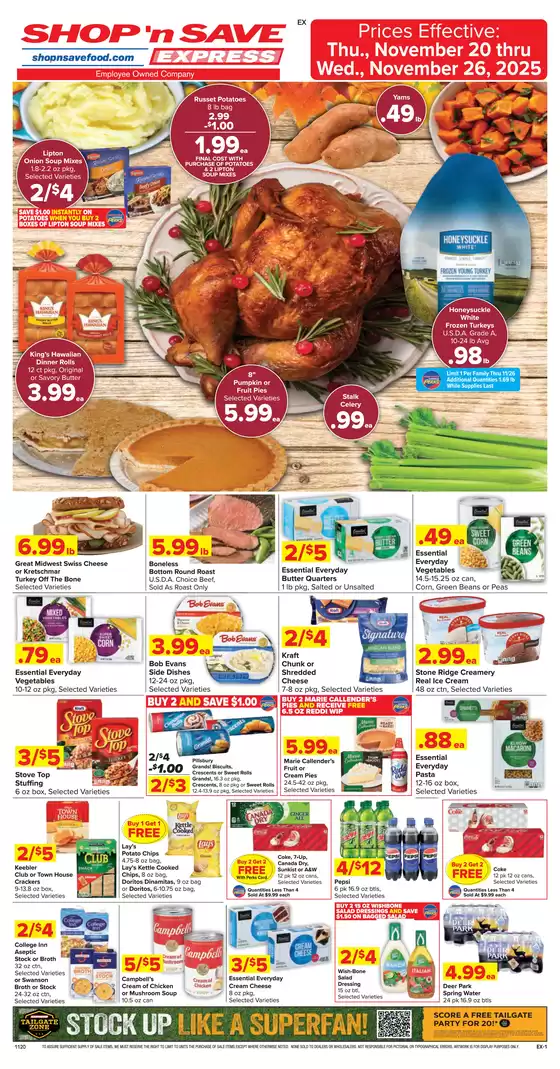Shop 'n Save catalogue in Salinas CA | Current special promotions | 2025-11-20T00:00:00.000Z - 2025-11-26T00:00:00.000Z