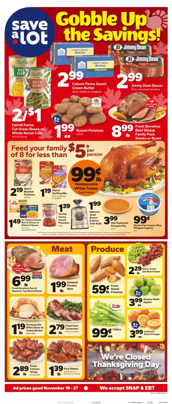 Save a Lot catalogue in Humble TX | Top deals and discounts | 2025-11-19T00:00:00.000Z - 2025-11-27T00:00:00.000Z