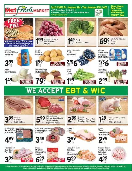 Met Foodmarkets catalogue in Emeryville CA | Met Foodmarkets weekly ad | 2025-11-21T00:00:00.000Z - 2025-11-27T00:00:00.000Z